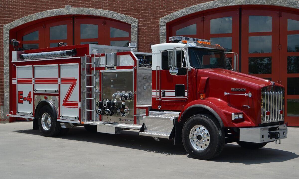 Commercial cab and chassis 3,000 GPM pumpers