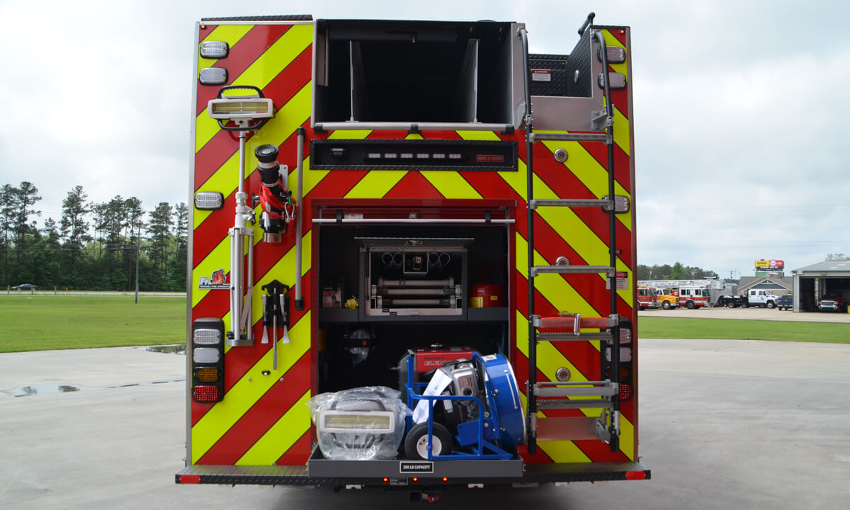 EXTREMELY LOW LADDER THROUGH-THE-TANK STORAGE