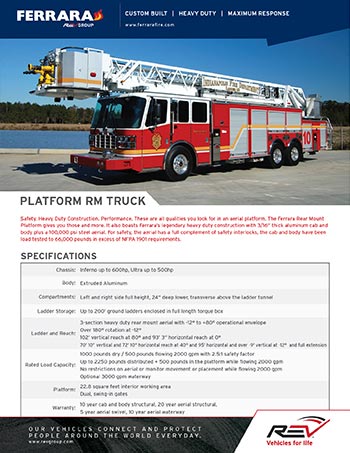 lit-platform-rm HD-100 Rear Mount Platform sales sheet